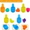 Plastic Dough Tools for Kids 61 Piece Set Cookie Cutters & Stamps